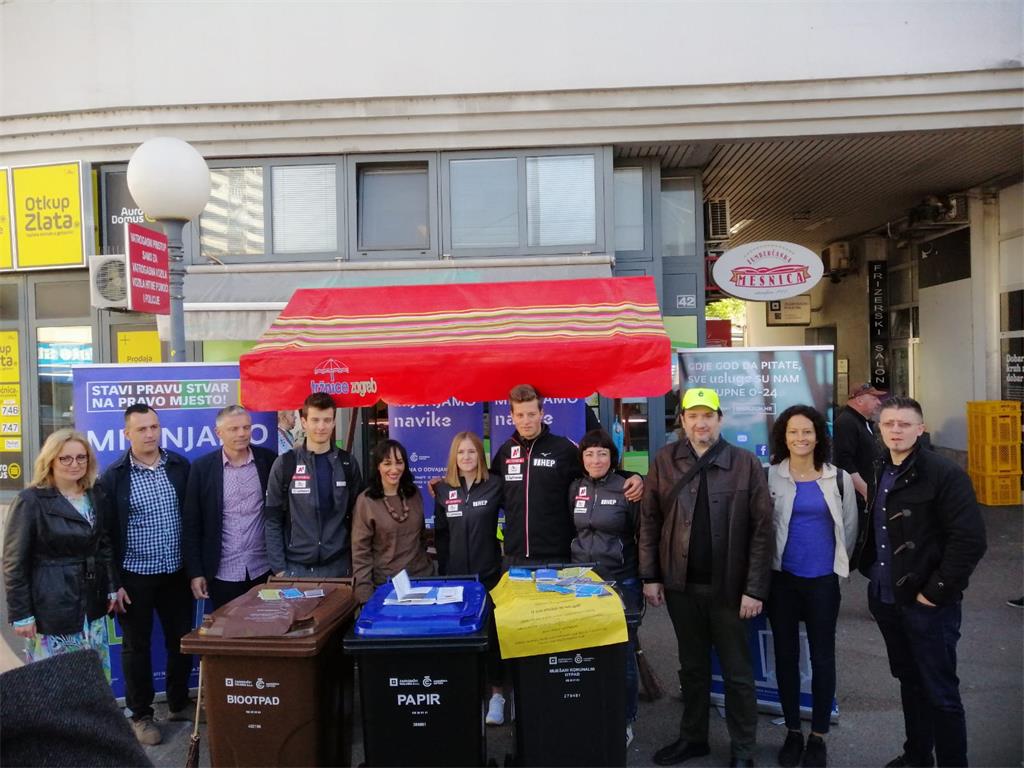 Edukacija „Odvojeno skupljanje otpada - Mijenjamo navike!“ na tržnicama Trešnjevka i Dolac